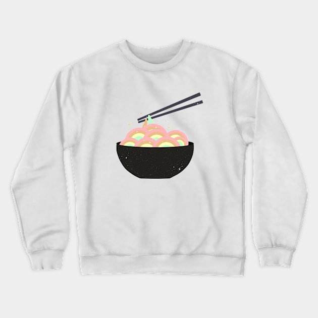 Rainbow noodles Crewneck Sweatshirt by Vintage Dream